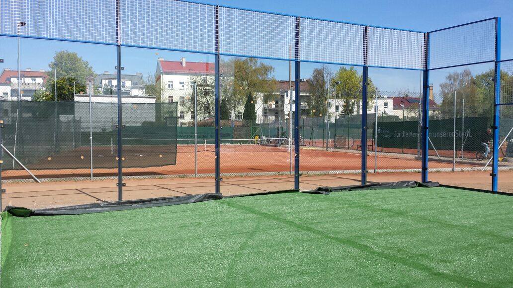 glass padel court tennis paddle court